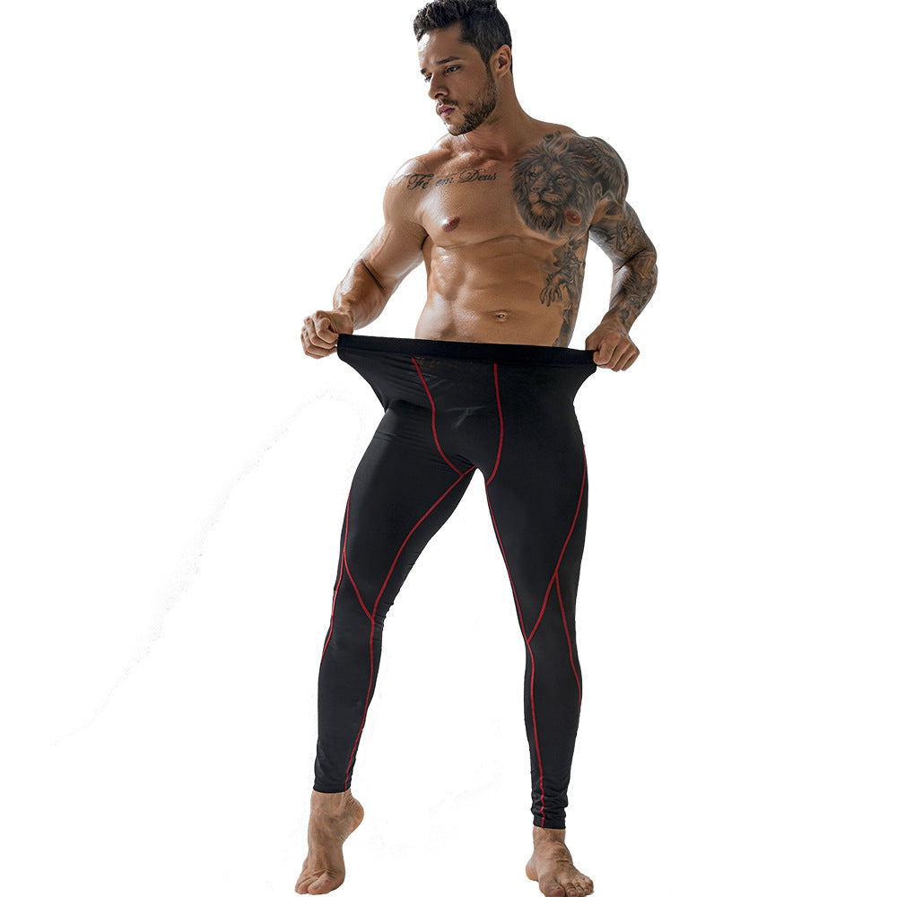 Men's Workout Elastic Tight Sports Pants