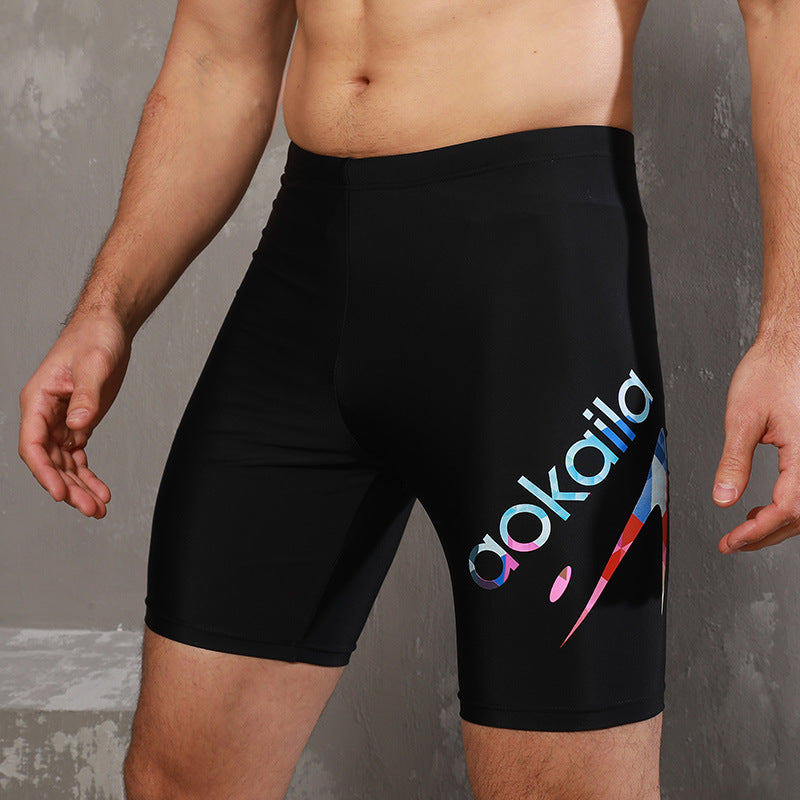 Racing Five-point Anti-embarrassment Quick-drying Swimming Trunks