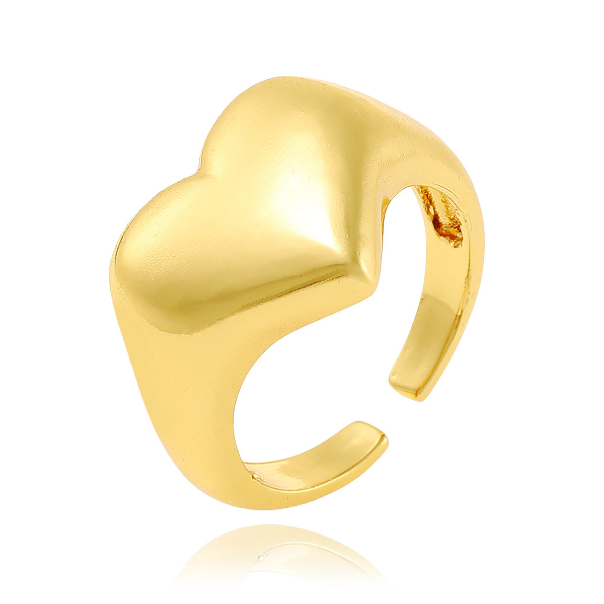 Commuter Ring Women's Copper Plating 18K Gold-plated Ring Adjustable